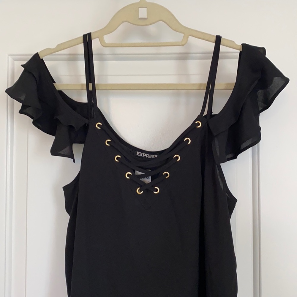 Express Off the Shoulder Ruffle Top